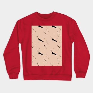 Black figures on a beige background Crewneck Sweatshirt